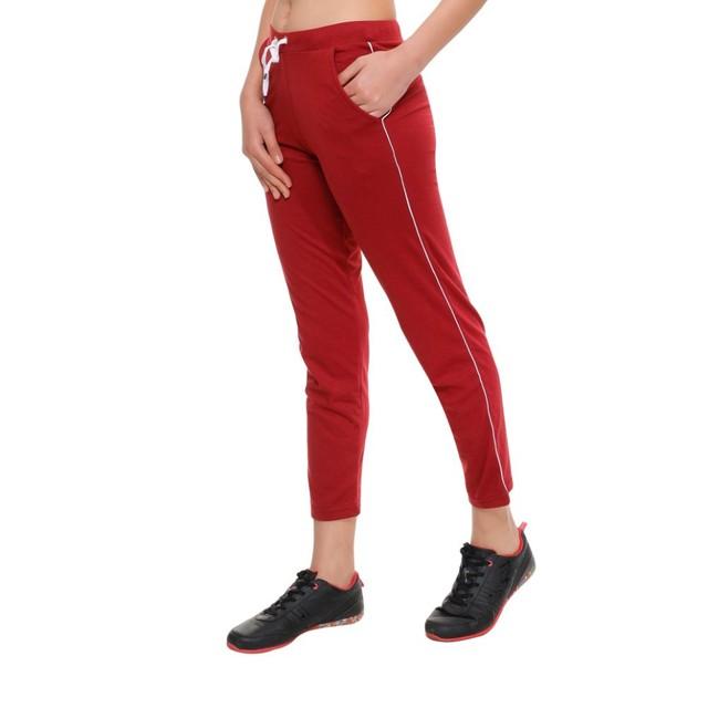 Recycled Maroon No. 27 Track Pants - Ragstock.com
